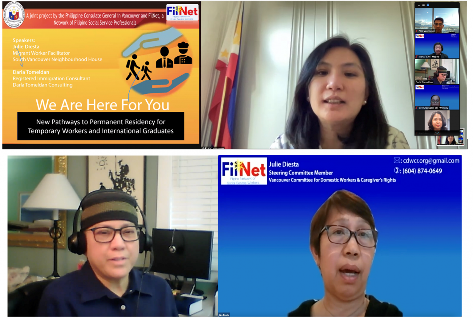 PHILIPPINE CONSULATE GENERAL IN VANCOUVER HOLDS WEBINAR WITH ON