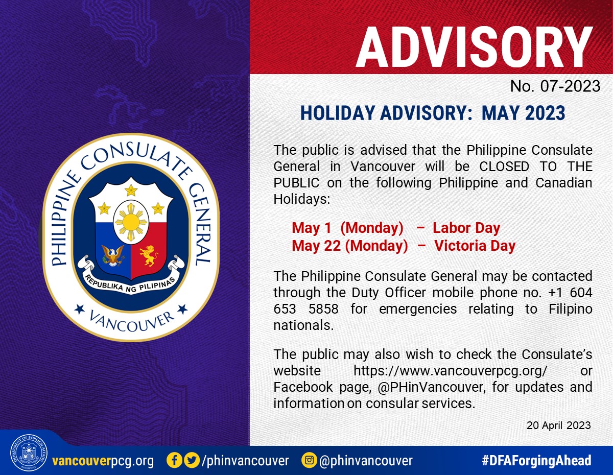 travel advisory philippines canada