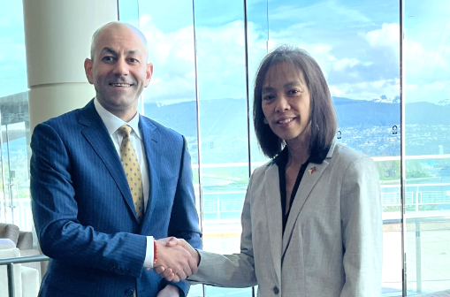 Consul General Arlene Magno meets with Yukon Territory Premier Ranj Pillai